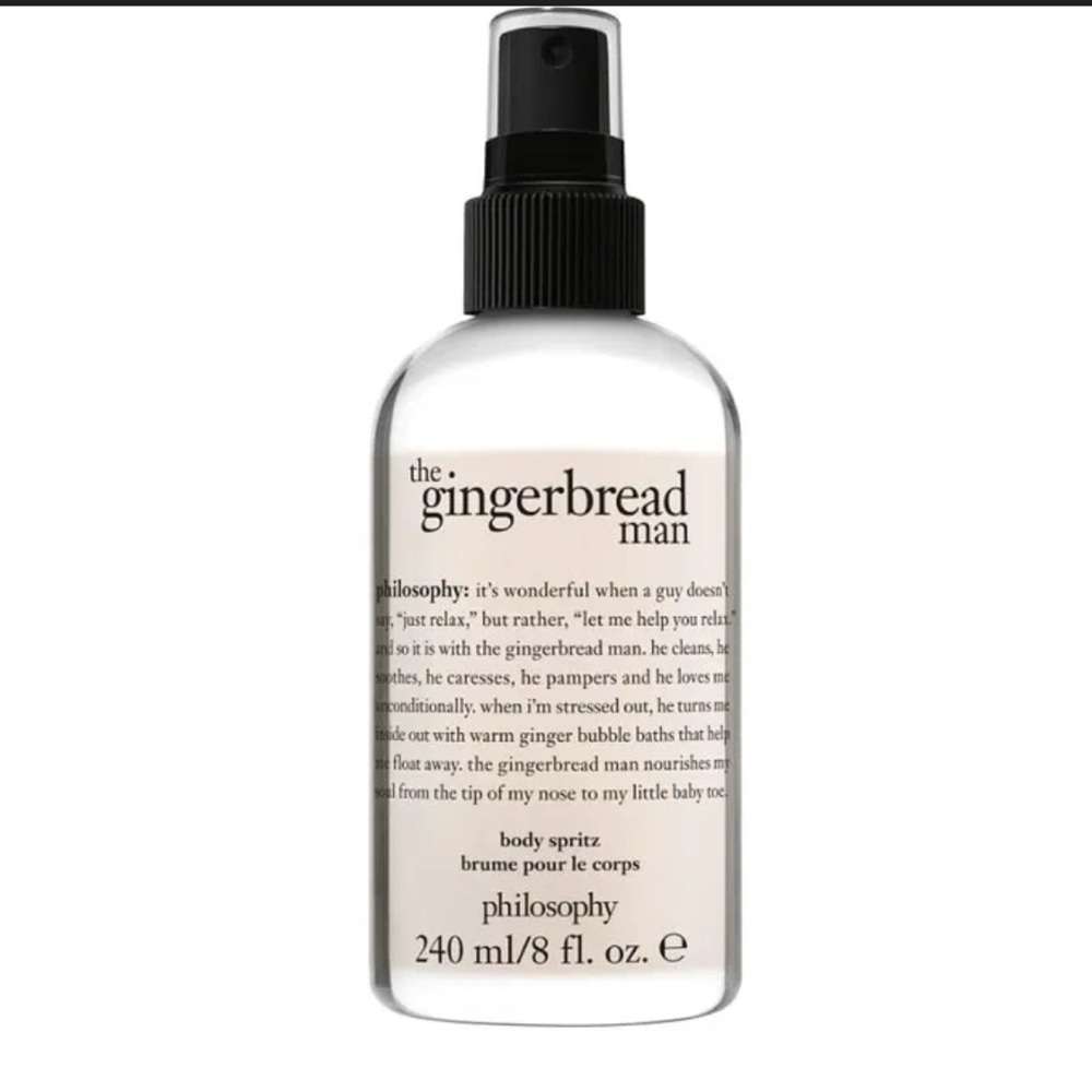Philosophy The Gingerbread Man Body Spritz 8 fl oz New-No Box